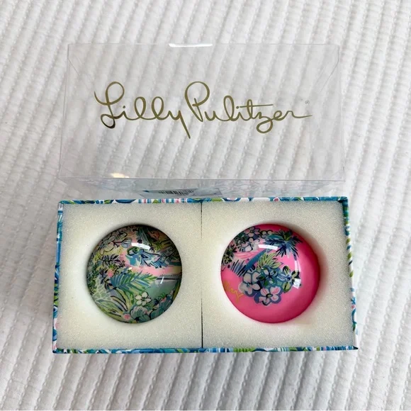 Lilly Pulitzer Tropical Colorful Holiday Ornament Set - Picture 3 of 5